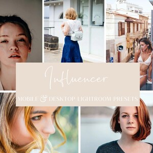 10 INFLUENCER PRESETS | Influencer Lightroom Presets | Warm Tone Presets | Fashion Portrait Presets | Selfie Presets | Influencer Collection