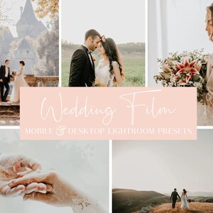 10 WEDDING FILM PRESETS | Wedding Film Lightroom Presets | Wedding Photography Presets | Wedding Photographer Presets | Pro Collection