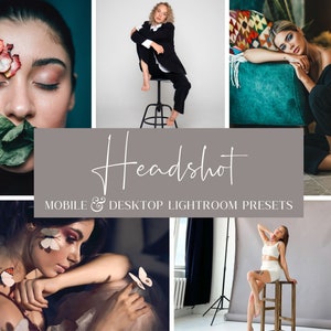 10 KOPFSCHUSS PRESETS | Headshot Lightroom Voreinstellungen | Professionelle Porträt Voreinstellungen | Voreinstellungen für Porträt Fotografen | Pro-Kollektion