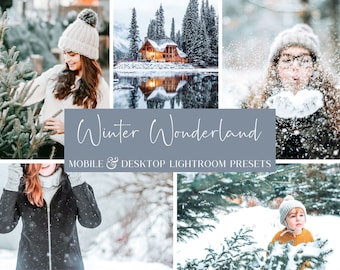 Winter Wonderland Lightroom Presets: Bright White Snow (Desktop & Mobile)