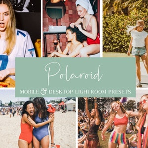 5 PRESET POLAROID / Preset Polaroid Lightroom / Preset film Polaroid / Preset film retrò / Preset film replica / Collezione film
