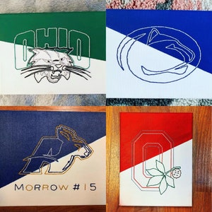 College LOGO Canvas; Any College, University of School Logo; Wall Decor Art