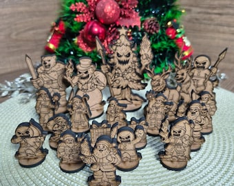Christmas RPG Miniatures – Laser Cut Files | Digital Download