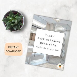 Deep Cleaning Challenge | Home Organization Printable | Printable Home Cleaning Checklist | Deep Cleaning Planner | Organize and Declutter