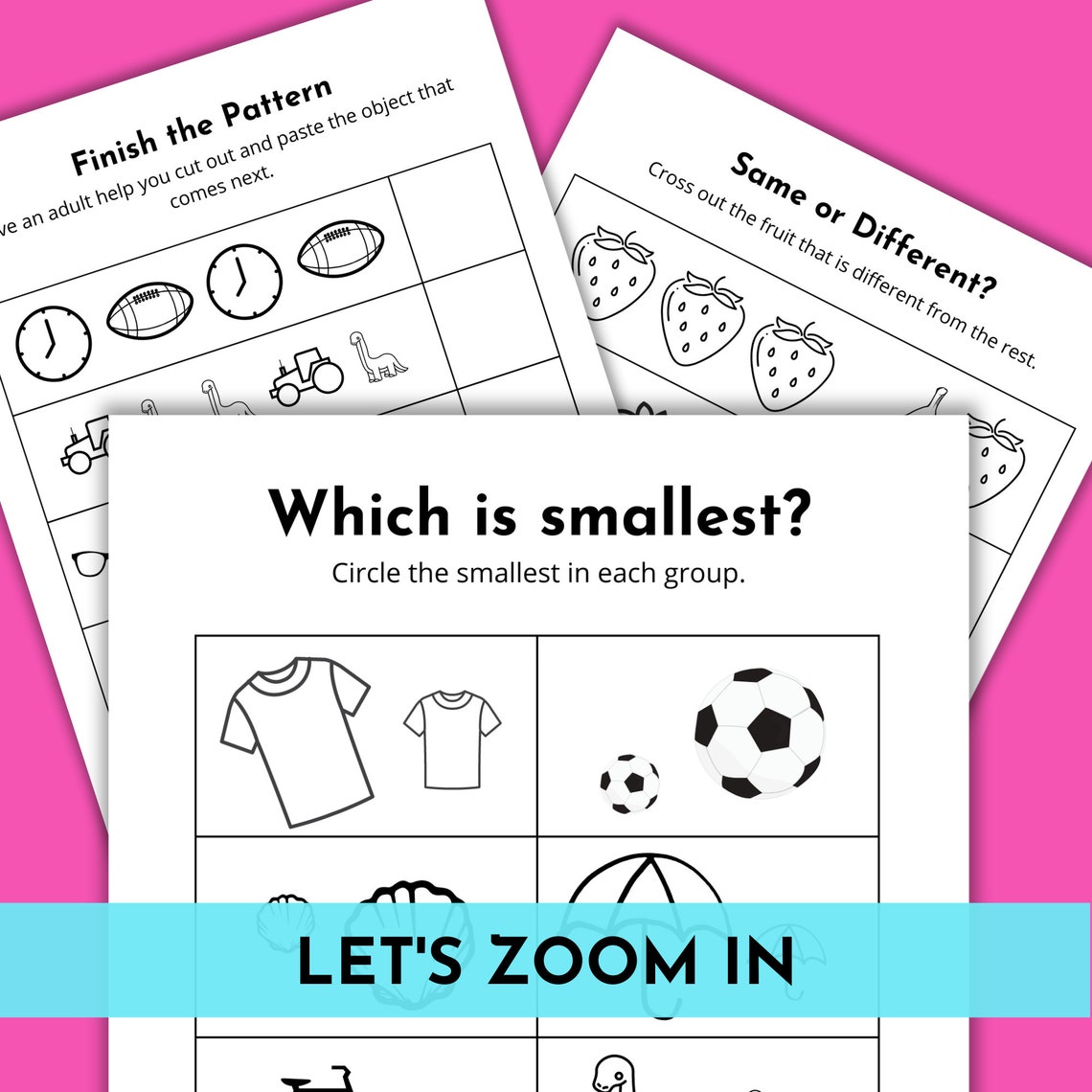Preschool Activity Book Printable for Toddlers Toddler Activity Page ...
