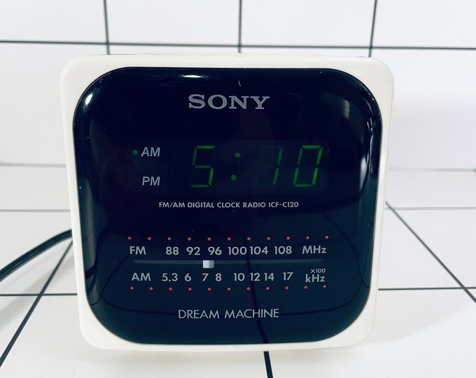 Y2K Sony Dream Machine Clock Radio Etsy