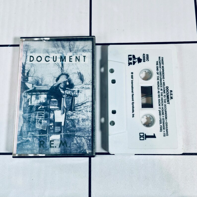 REM Document Cassette 1987 Etsy