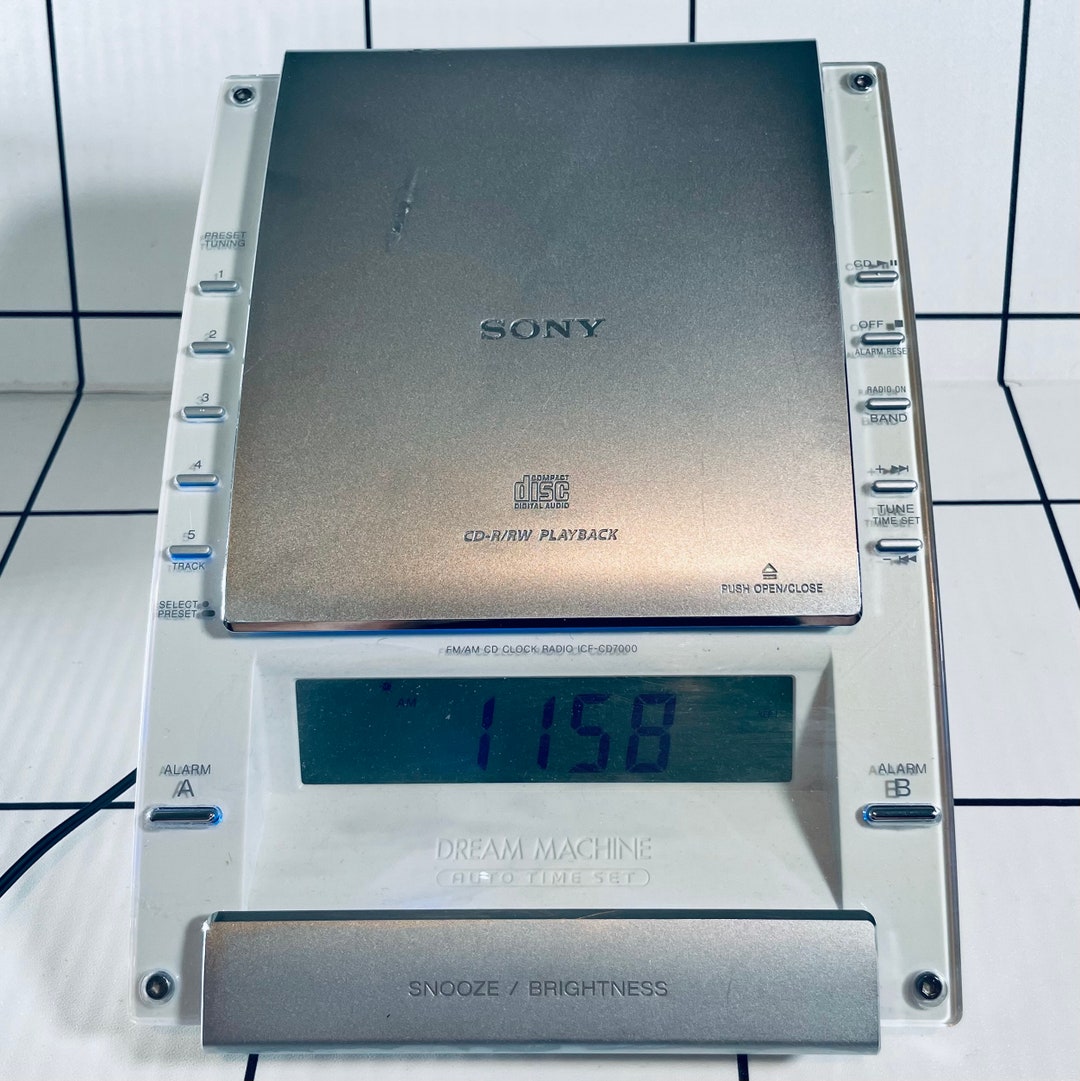 Vintage Sony Dream Machine Alarm Clock With Radio and CD Etsy