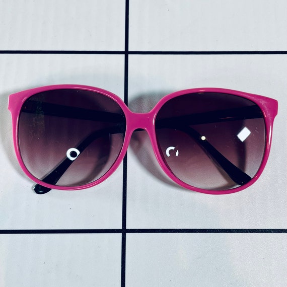 1980’s OptiRay Hot Pink & Black Sunglasses