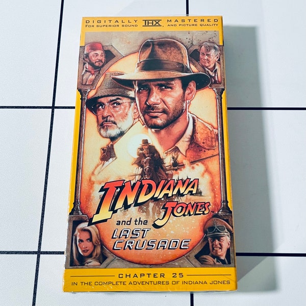 Indiana Jones and the Last Crusade VHS - 1999 - Factory Sealed