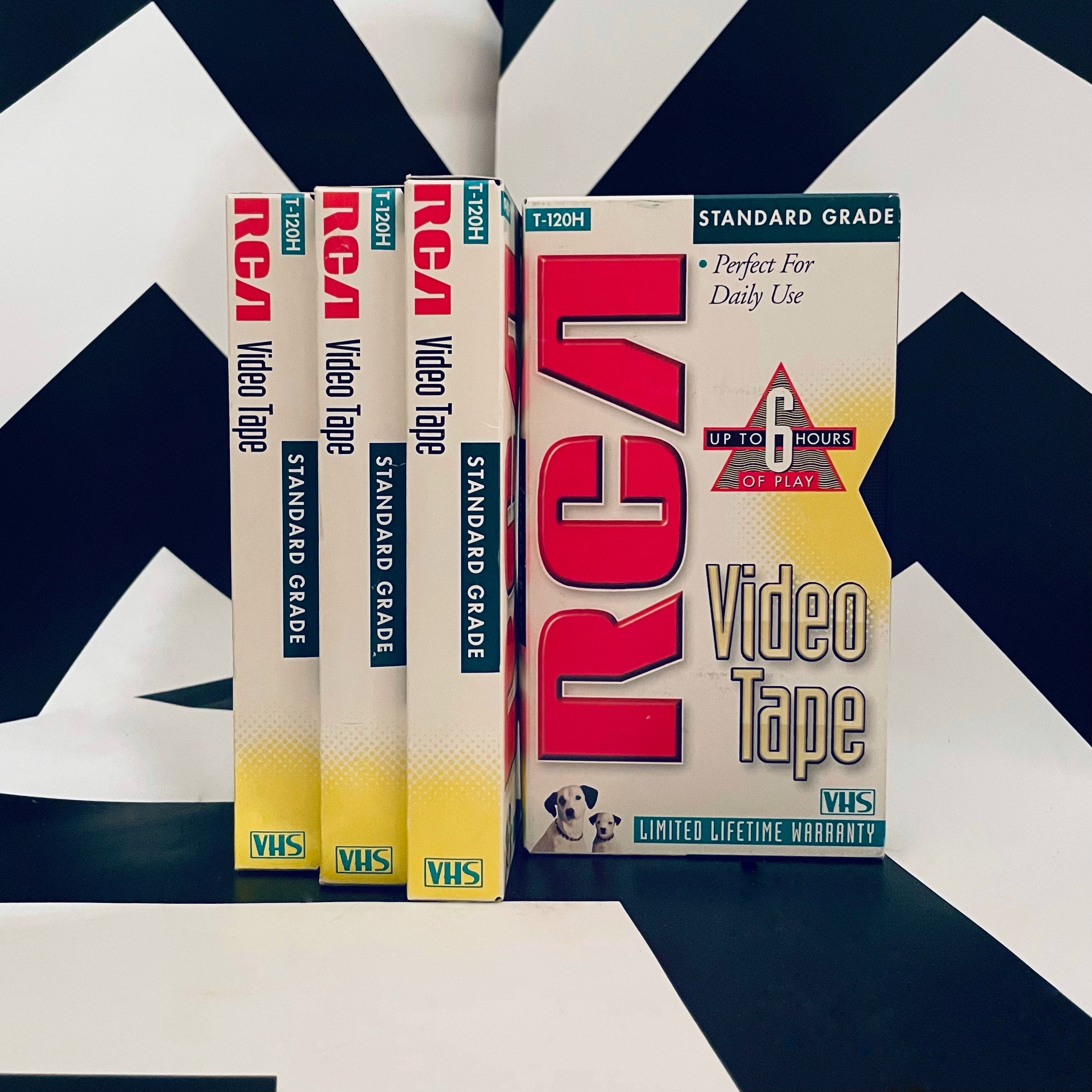 RCA T120H Standard Grade Blank VHS Tapes Bundle 4 Tapes Etsy
