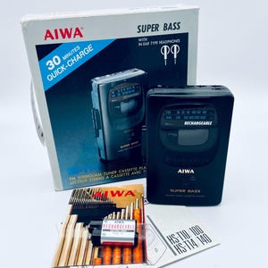 1990’s AIWA HS-T14 Radio and Cassette Player with Headphones - Works - In Original Packaging