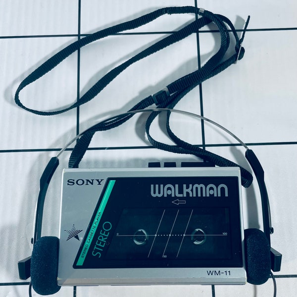 1980’s Sony Walkman WM-11 Cassette Player with Headphones - Works