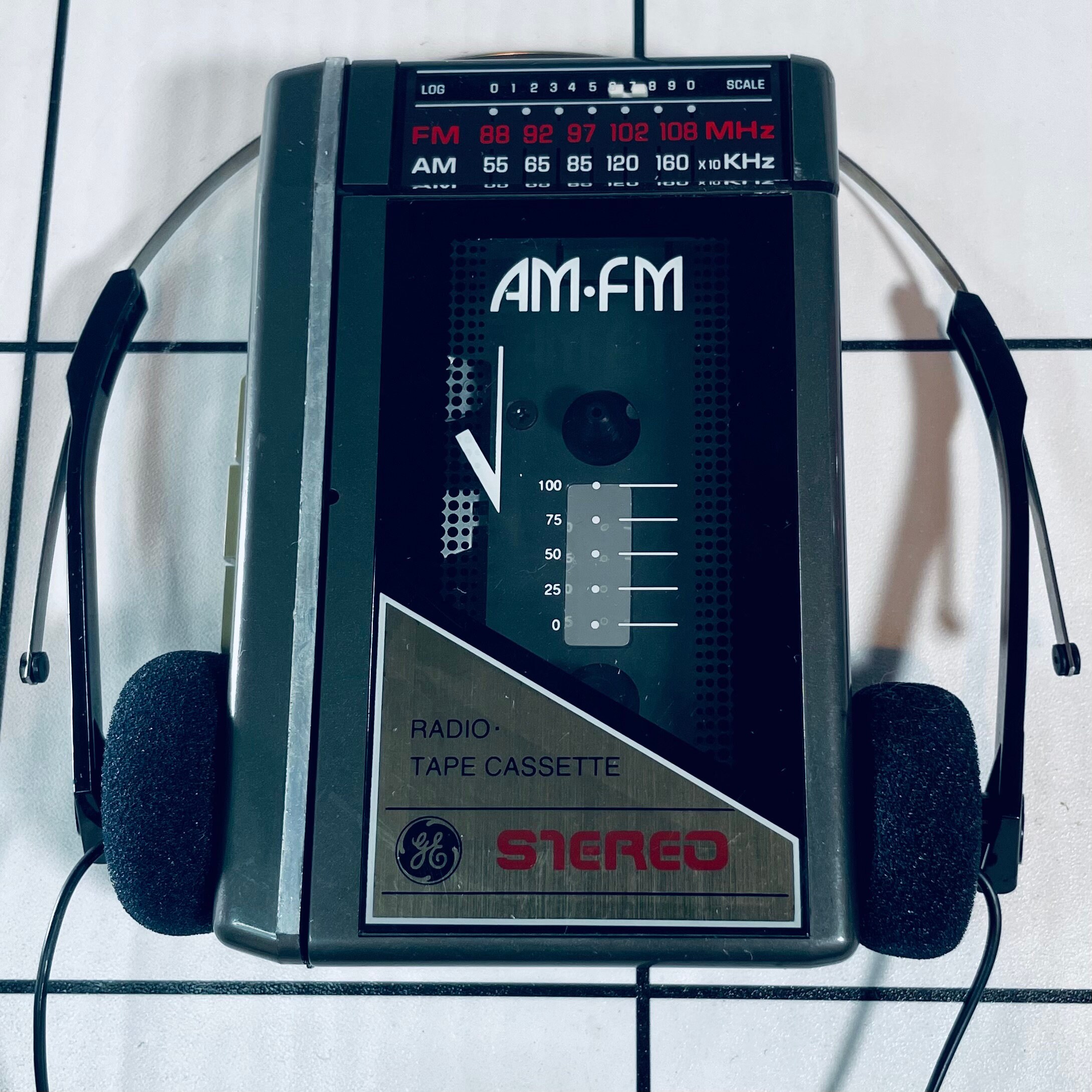 1980s GE Radio Cassette Player With Headphones Works Etsy