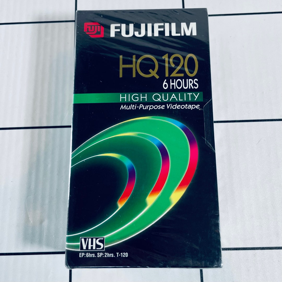 Two Fujifilm HQ 120 6hr Blank VHS Tapes Factory Sealed Etsy