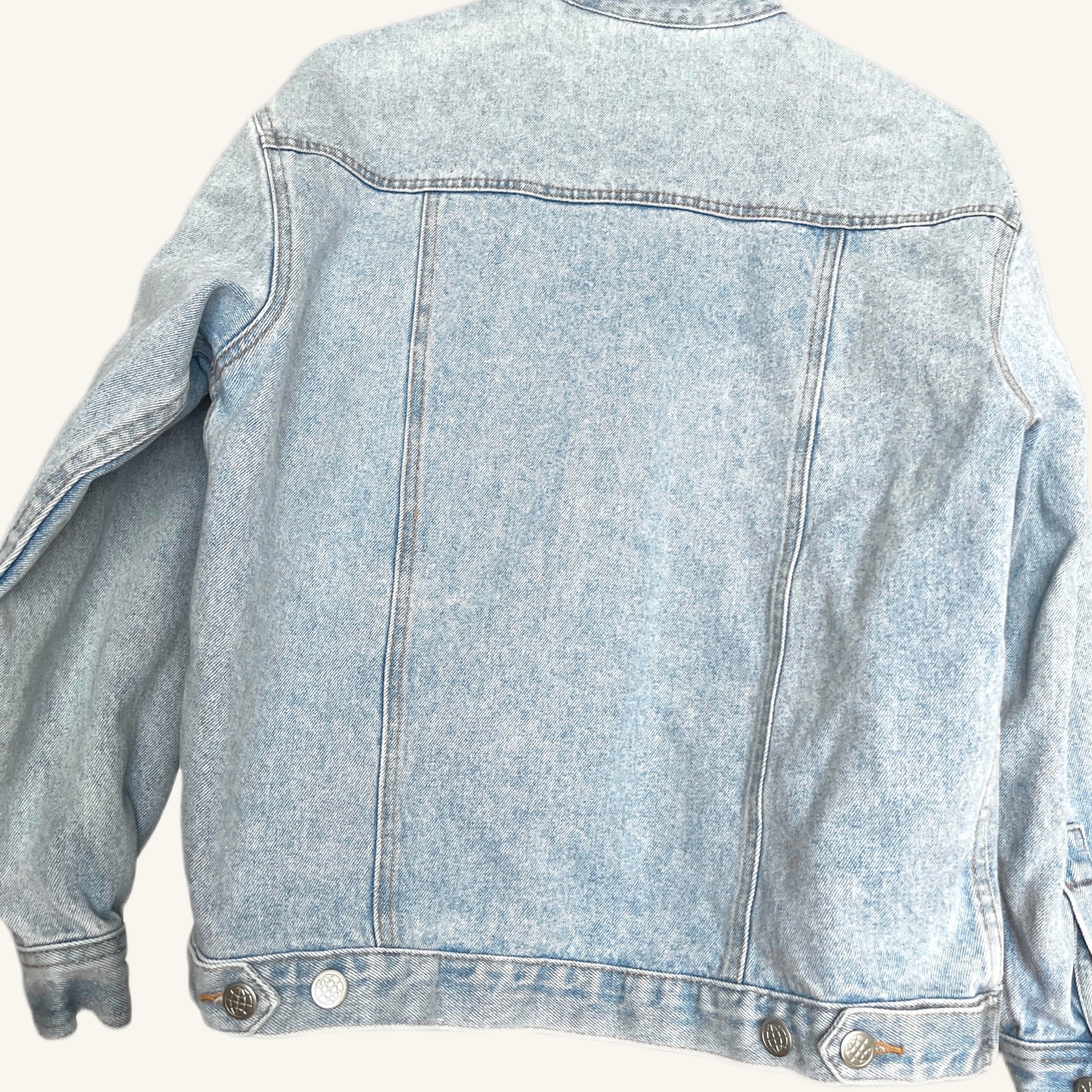 80s Sun-faded Pasta Denim Jacket - Etsy
