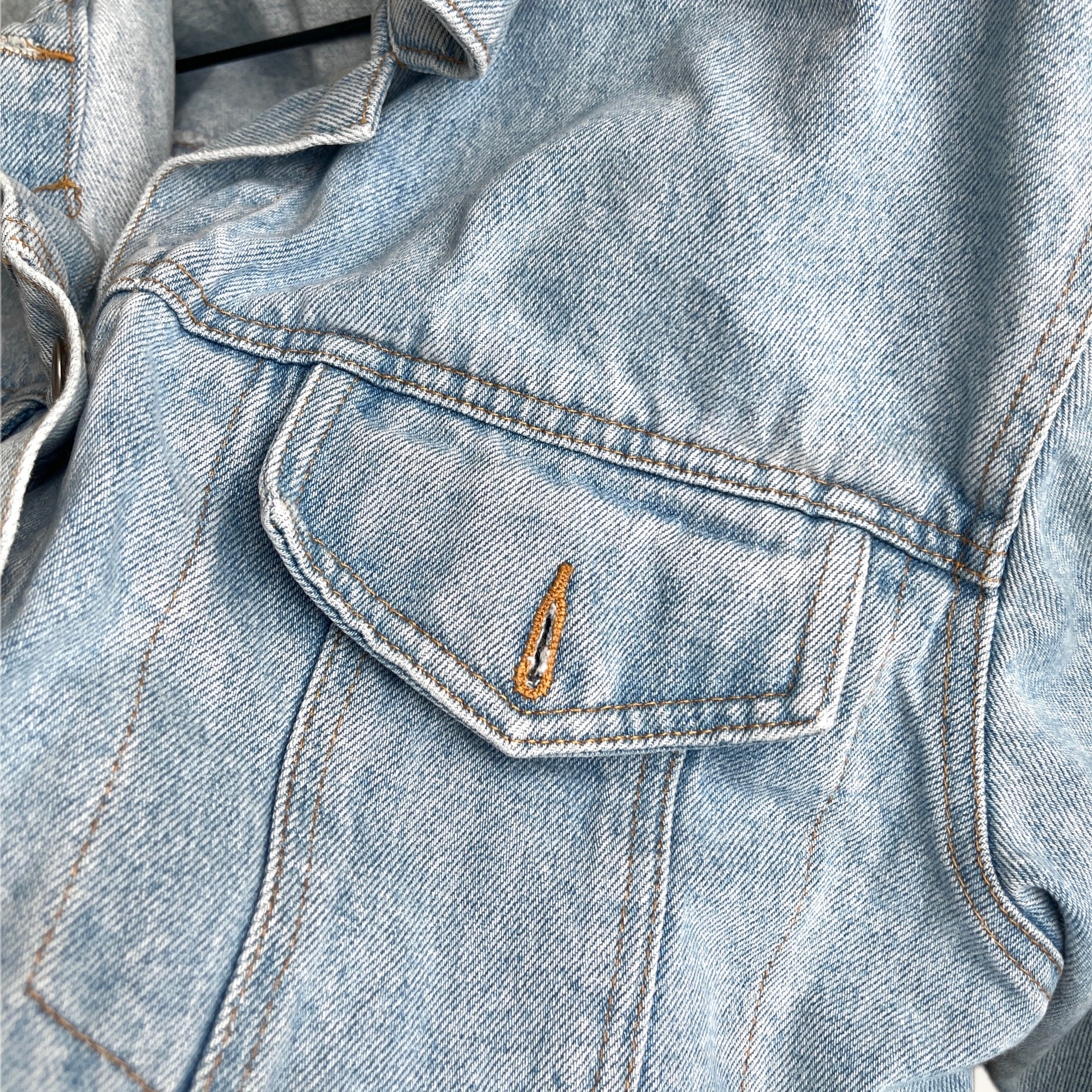 80s Sun-faded Pasta Denim Jacket - Etsy