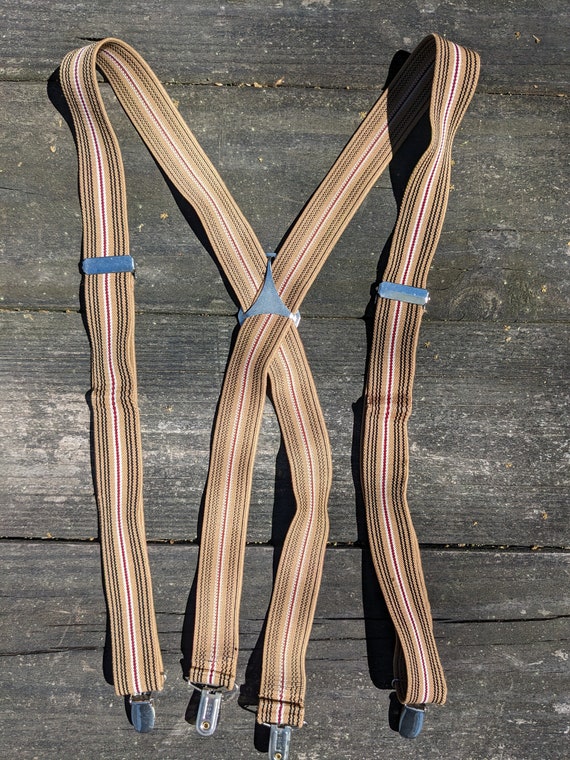Retro Pinstripe Suspenders - image 2