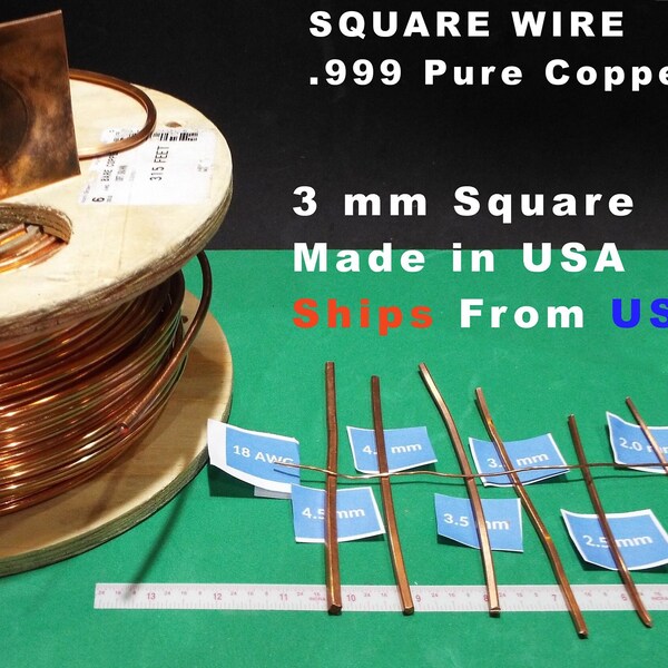 Square Copper Wire Etsy
