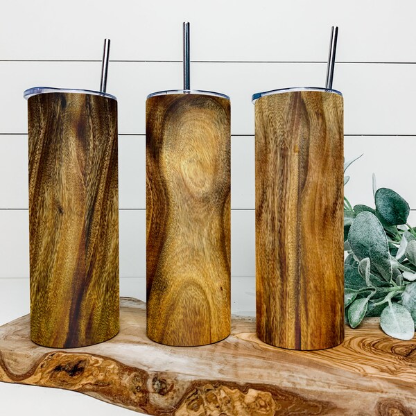 Wood Grain Tumbler Etsy