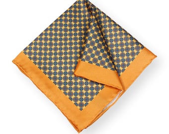 Men's Pocket Square, Floral Printed, Wedding Pocket Square, Groom Pocket Square, Pocket Square for Men, Pocket Square, Fashion Pocket Square