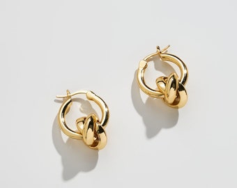 Chunky Knot Hoop Earring