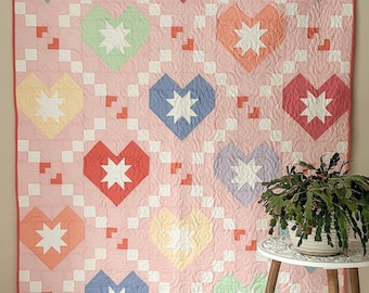 Heart Shine Quilt Pattern- PDF Download