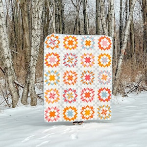 Wooden Rose Quilt Pattern- PDF Download