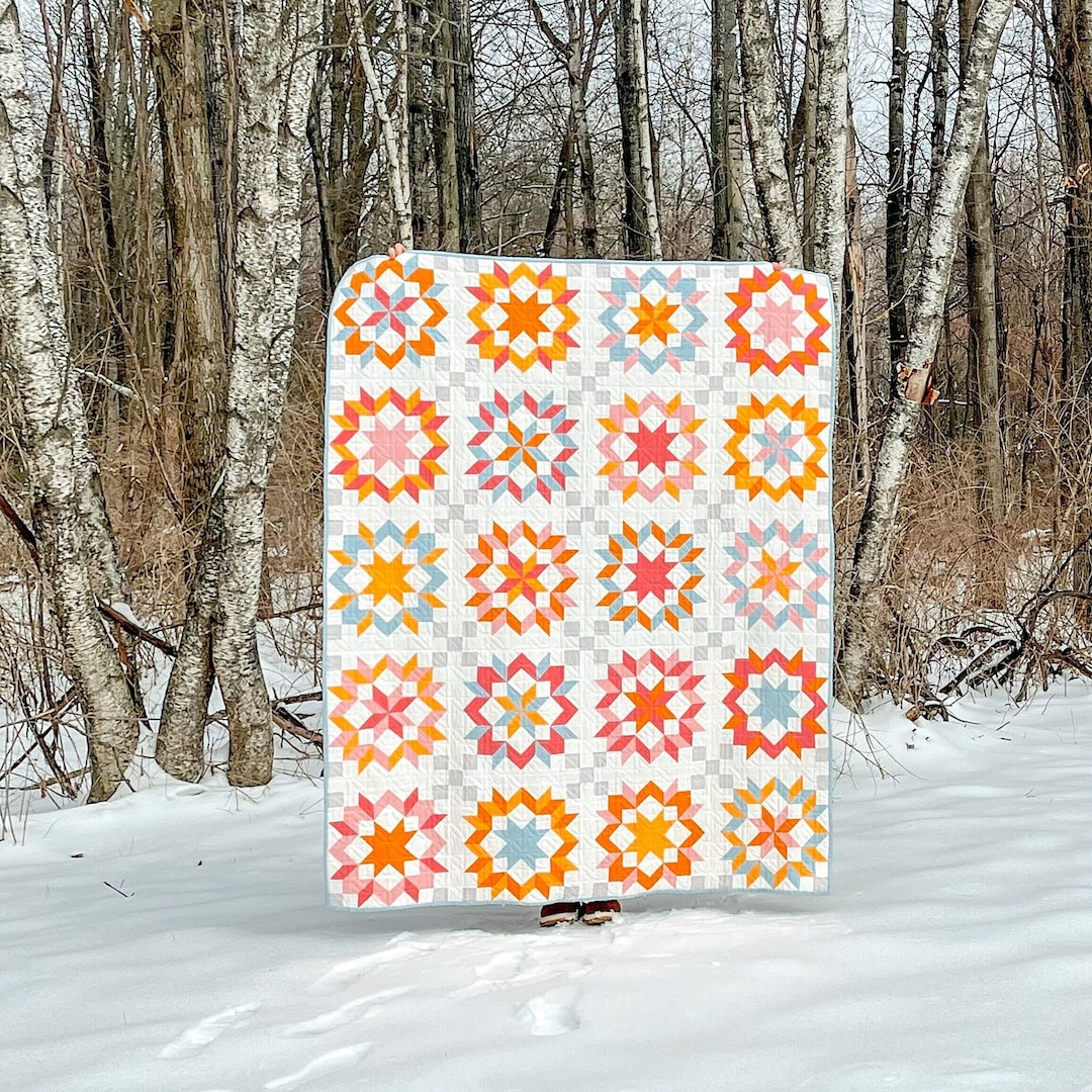 Timberlan Roses Quilt Wooden Rose Quilt Pattern- PDF Download - Etsy
