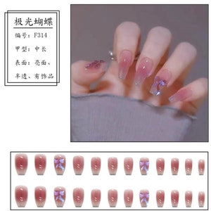 Trendy 2022 Ombré Jelly Press On Nails