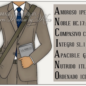JW regalo Testigo de Jehova Targeta Digital Regalo para Ancianos de Congregacion Espanol, Instant Download, Clip Art jw cadeau-ideeën voor mannen
