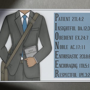 Idee regalo JW per lui biglietti d'auguri istantanei tag classe scolastica dei pionieri regolari del 2024 incontro amici fratelli JW padre marito stampabili