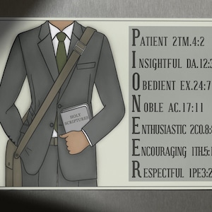 JW Geschenkideen für Ihn Grußkarten Tags regulärer Pionier Schulklasse 2024 Treffen JW Brüder Freunde Vater Ehemann printable