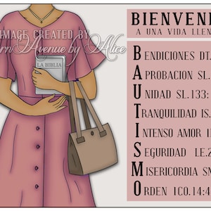 Tarjeta de Bautismo Testigo de Jehová, Regalo para Hermana, Dedicación en Asamblea 2024, JW Bautizo, download instant JW clip art español
