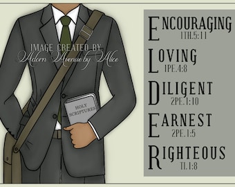 JW Ideas de regalos para hombres hermanos mayores testigos de Jehová, reunión de ancianos 2024, tarjeta de felicitación descarga instantánea digital, inglés, regalos para él