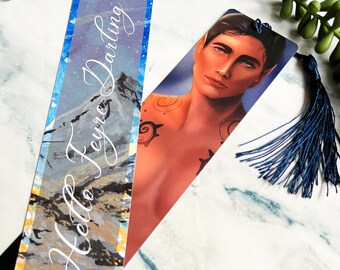 Rhysand Double-sided bookmark | gouache painting | Acotar | Bookish Bookmark | acotar bookmark | acotar merch | Night court bookmark | Rhys