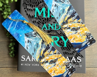 Velaris Double-Sided bookmark | gouache painting | Acotar | Bookish Bookmark | acotar bookmark | acotar merch | Night court bookmark