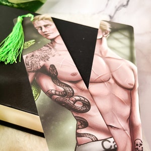 Sexy Draco Double-sided bookmark | Dramione Bookmark | Dramione | dramione merch | Bookish | Bookmark with tassel