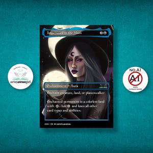 Moon Witch- Imprisoned In The Moon Proxy | proxy | Original art | Trading Card | Proxy | Original artwork proxy