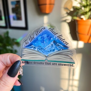 Velaris City of Starlight  Book CLEAR Sticker | Acotar | Vinyl Sticker | Bookish | Book lover | Booktok| Acotar sticker | Night Court
