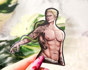 Pegatina metálica de Bad Boy Draco / Draco / Pegatina de Draco / Pegatina de Dramione / Dramione / Merchandising de Dramione