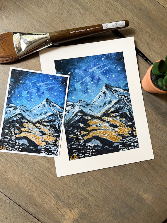 Velaris Painting Print | Gouache painting | Velaris city of starlight | Acotar | Rhysand | Acotar merch | Night Court | Acotar art