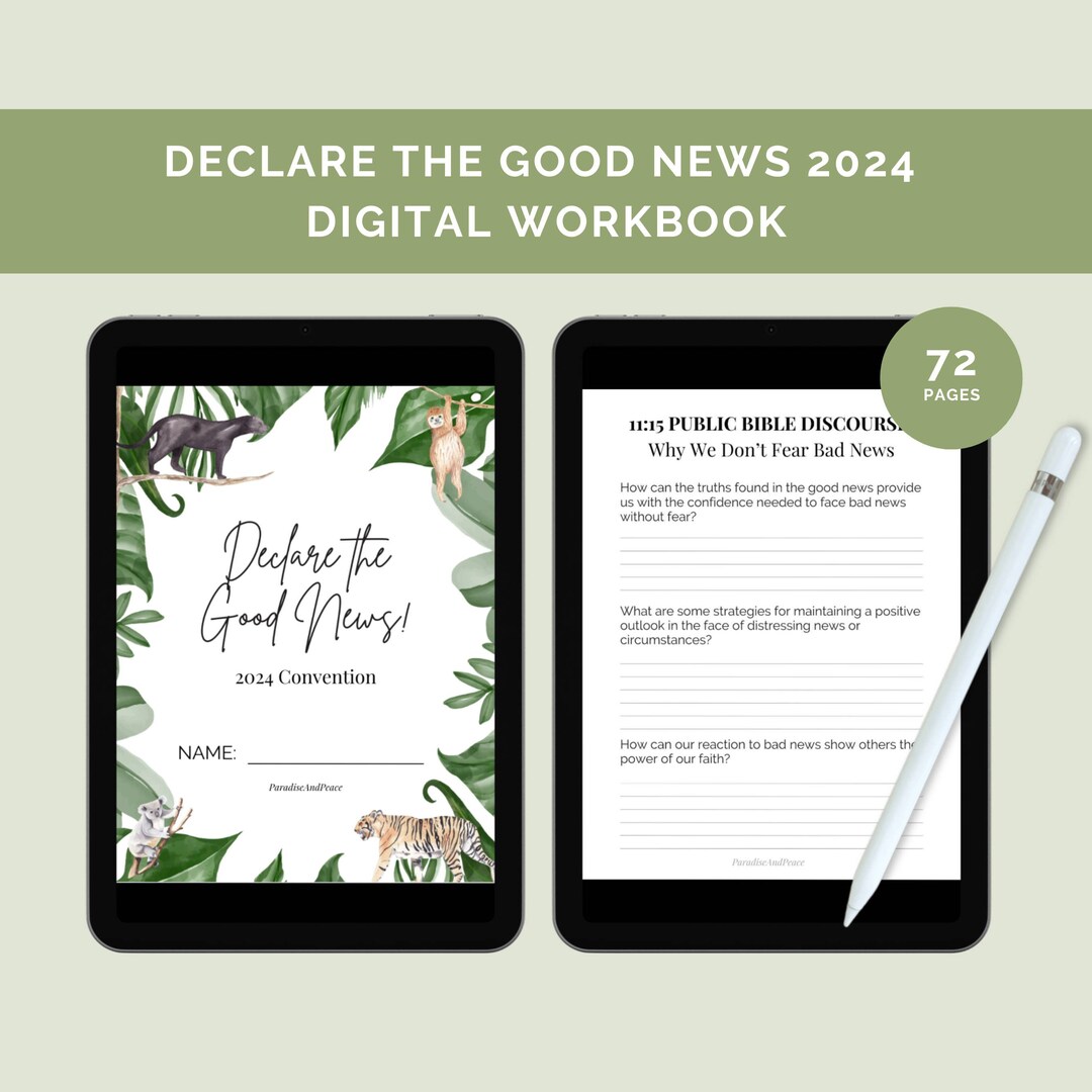 JW Declare the Good News 2024 Convention Digital Workbook | 50 ...