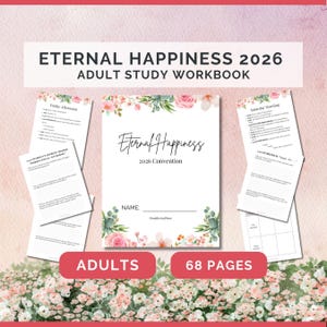 JW Eternal Happiness 2026 Convention Workbook | Study Guide and Interactive Notebook | Printable Worksheets for Jehovah's Witness Adults