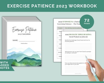 2023 Exercise Patience JW Convention Notebook - Etsy