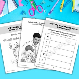 JW Kids Ages 6-13 Enter Into God's Rest 26 Page Activity Workbook 2023 Circuit Assembly Printable Worksheets for Jehovah's Witness image 5