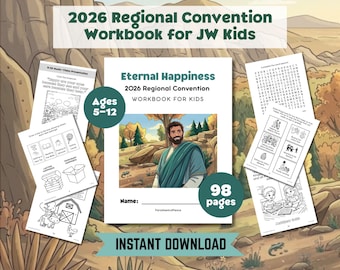 JW Kids Eternal Happiness Workbook (2026 Convention), Ages 5-12 (Digital Download)