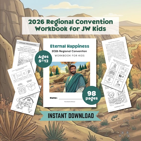 JW Kids Eternal Happiness Workbook (2026 Convention), Ages 5-12 (Digital Download)