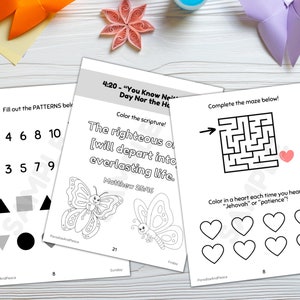 JW Kids Ages 6-13 Exercise Patience 77 Page Activity Workbook 2023 Convention Printable Worksheets Education for Jehovah's Witness image 3