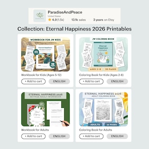 JW Kids Eternal Happiness Workbook (2026 Convention), Ages 5-12 (Digital Download) image 13